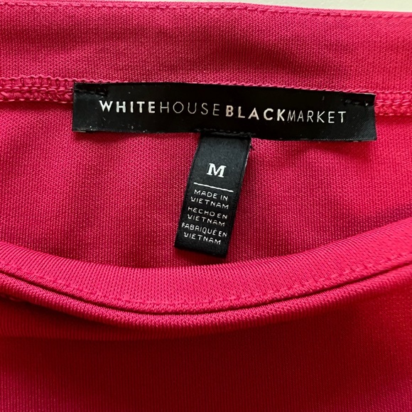 WHBM - Long Sleeve Off The Shoulder Top In Pink - Picture 8 of 11